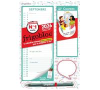 Mini Frigobloc Mensuel 2026 avec un stylo 4 couleurs ! (de sept. 2025 à déc. 2026) - Edition 2025