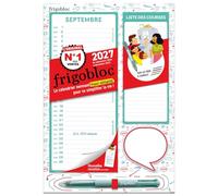 Mini Frigobloc Menusel 4 couleurs 2027 - Calendrier compact / mois (de sept. 2026 à déc. 2027)