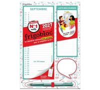 Mini Frigobloc Menusel 4 couleurs 2027 - Calendrier compact / mois (de sept. 2026 à déc. 2027)
