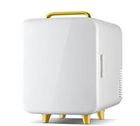 Mini Frigorifero, Frigorifero Termoelettrico Portatile AC Da 8 Litri per Camera Da Letto, Auto, Viaggi A CASA, Mini Frigorifero per La Cura Della Pelle, Cibo, Medicina, Blanc (Color : White)