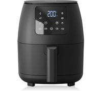 Mini Friteuse À Air Numérique - Sans Huile - 6 Programmes De Cuisson - Revêtement Antiadhésif - Thermostat Réglable - 2L - 1500W - Fr-9015, Noire
