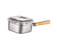 Mini Friteuse avec Panier Pince Alimentaire pour Poulet Dumpling Frites