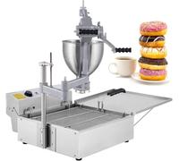 Mini friteuse commerciale à beignets 3000 W, capacité de 9 L, machine à 3 beignets pour restaurant, boulangerie, facile à utiliser