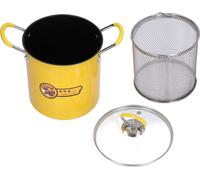 mini-friteuse de 3L, marmite à friture japonaise en acier inoxydable avec couvercle à filtre à huile pour la cuisine à la maison