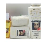 Mini Gamme CT+ - Lait, Savon & Huile Clarifiants Intenses | Extraits Végétaux & Éclaircissement Rapide | Banane Jaune
