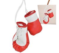 Mini gants de boxe | 2 mini gants de boxe suspendus pour miroir de voiture, gants de perçage miniatures, décoration de Noël, décoration suspendue, affichage souvenir pour une utilisation à la maison
