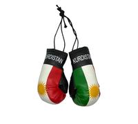 Mini gants de boxe avec drapeau du Kurdistan - Parfait comme porte-clés ou pour rétroviseur intérieur de voiture
