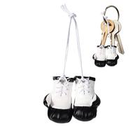 Mini gants de boxe pour voiture, porte-clés gants de boxe, Mini de en cuir PU porte-clés, Accessoires décoratifs multifonctionnels pour intérieur de voiture, pendentifs de sac pour téléphon