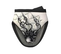 Mini gants de cuisine en silicone avec imprimé pieuvre pirate voile - résistant à la chaleur, idéal pour la pâtisserie, la cuisine, les grillades et le camping, taille unique