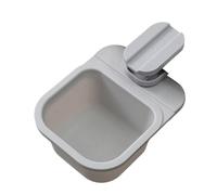 Mini Garbage Can - 12x16x8cm Clip On Waste Container, Rotating Desktop Trash, Small Storage Can | Counter Shelf Table Bathroom Living Room Kitchen Organizer Uses