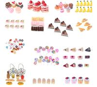 Mini Gâteaux Et Fruits Artificiels, Accessoires Pour Maison De Poupée, Nourriture Pour Décoration D'une Cuisine Ou D'une Boulangerie, Diy, 5 Pièces,