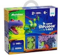 Mini gaufrette 148el Diplodocus dragon et T-Rex