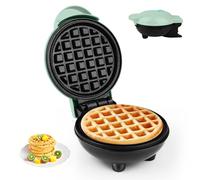 Mini Gaufrier - Diamètre:10 cm - 220 V - 350 W - Petit Gaufrier Classique,Chauffage Double Face, Gaufre à Single, Petit, Adapté Aux Voyages