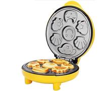 Mini gaufrier électrique, différentes formes de crêpes non collantes, Machine fabrication petit déjeuner avec 7 capacités gâteaux, appareil cuisine Facile à nettoyer