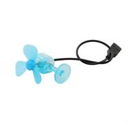 Mini générateur d'énergie éolienne portable 5 W Sortie USB pour aventures en plein air Camping Voyage Téléphone Charge Bleu