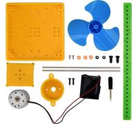 Mini générateur d'énergie solaire Modèle de ventilateur Jouet, génération, ensemble physique fait à la main pour les enfants à la maison