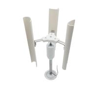 Mini générateur d'éolienne Générateur de vent vertical à trois pales sans bruit, modèle générateur triphasé à aimant permanent sans balais, moulin à vent à basse vitesse, outils portables pour les tes