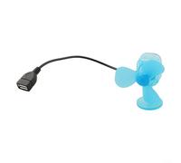 Mini générateur d'éolienne portable Chargeur USB pour produits numériques Alimentation 5 W Bleu Noir
