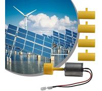 Mini générateur d'éolienne verticale pour projets éducatifs DIY Rotation à 360 degrés avec sortie CC 0,01-5,5 V Modèle d'expérience scientifique pour étudiants et enfants