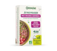 Mini Germoir Alfalfa/Radis/Fenouil Germline - Lot de 5 | Germination facile de graines | Idéal pour débuter | Germline