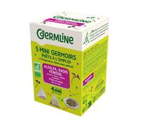 Mini germoir Alfalfa - Radis - Fenouil, lot de 5