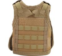 Mini Gilet de Bière Nylon Porte-Bouteille Refroidisseur pour Décoration Kaki