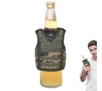 Mini gilet réglable pour boissons - Refroidisseur de boisson tactique d'isolation thermique pour canettes et bouteilles de 300 à 400 ml