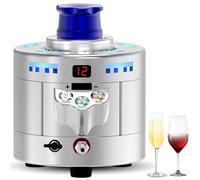 Mini glacière en verre CO2 en acier inoxydable pour refroidir rapidement les cocktails, la bière et les boissons mélangées, idéal pour les bars et les cuisines