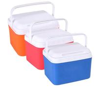 Mini glacière, Petite glacière Rigide isolée de 5 litres, Petite Portable avec poignées, Mini boîte à Lunch Isotherme pour Pique-Nique à la Plage, Camping, de Camping Rouge, Pet