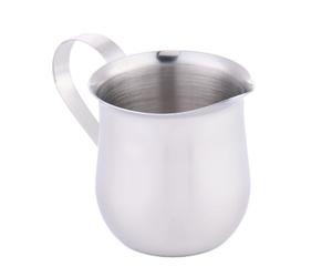 Mini gobelet à lait - En acier inoxydable - Récipient à sirop en forme de tambour - Pour le lait condensé et le miel - Récipient à sirop en acier inoxydable robuste pour café, thé, dessert, cuisine