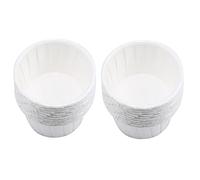 Mini gobelets en papier 100pcs cire pour cheveux outils de haricots sans poils cire pour le visage haricots blancs tasse à gâteau pour l'épilation