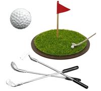 Mini Golf de Bureau à Poser sur Table | Jouet de Putting Portatif et Amusant pour le Travail | Mini Ensemble de Golf - Pour Golfeur Collègue Homme Espace Travail Intérieur Pratique Entraînement Détent