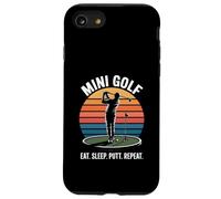 Mini Golf rétro Eat Sleep Putt Repeat Coque pour iPhone SE (2020) / 7/8