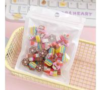 Mini Gommes En Caoutchouc Mignonnes Pour Enfants,Gommes À Crayons Kawaii,Fruits,Animaux,École,Cadeaux Pour Enfants,Papeterie Coréenne,Fournitures De Bureau,Sac De 50 Pièces - Type 50pcs Cakes