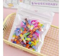 Mini Gommes Kawaii Pour Enfants,Fruits,Animaux,Coeurs D'amour,Gomme À Crayon,Cadeau Pour Enfants,Papeterie Coréenne,École,Bureau,Fournitures D'écriture,50 Pièces Par Sac - Type 50pcs Numbers