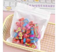 Mini Gommes Kawaii Pour Enfants,Fruits,Animaux,Coeurs D'amour,Gomme À Crayon,Cadeau Pour Enfants,Papeterie Coréenne,École,Bureau,Fournitures D'écriture,50 Pièces Par Sac - Type 50pcs Love Hearts