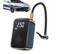 Mini gonfleur de pneu avec manomètre | Pompe à air pour pneus de voiture pour vélo, scooter, moto, ballons, gonflables, extérieur, voyage, camping