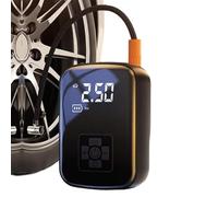 Mini gonfleur de pneu de voiture rechargeable avec écran numérique sans fil | Compresseur d'air portable pour voiture, ballons gonflables, piscine, jouets de voyage
