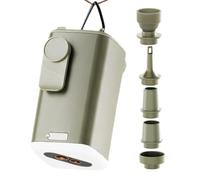 Mini gonfleur USB rechargeable avec 5 buses | Mini pompe à air électrique pour extérieur, cour, camping, plage, vacances, matelas pneumatique, piscine flotte