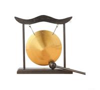 Mini gong de table pour la méditation et la pratique spirituelle (A) | Kit de méditation complet, comprend un maillet et un support, un son apaisant, une pratique spirituelle, une aide au yoga