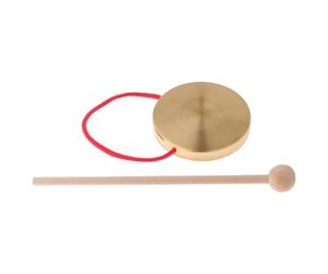 Mini Gong Gong Percussion Instrument - for Kids Générique with Mallet, 10 f | Generic Gong with Mallet, 10 Cm/4inch Gong Percussion Instrument, | Copper Decorative for Home, Office Mini Percussion for