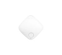 Mini GPS Bluetooth 5.0 Tracker Anti-Perte Dispositif Carré Pet Chien Chat Enfants Sac Portefeuille Suivi Smart Finder GPS Locator(White)