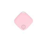 Mini GPS Bluetooth 5.0 Tracker Anti-Perte Dispositif Carré Pet Chien Chat Enfants Sac Portefeuille Suivi Smart Finder GPS Locator(Pink)