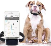 Mini GPS Tracker pour chiens chats G12P - Étanche pour tous les animaux domestiques - Système de localisation avec alarmes et microphone pour écoute à distance