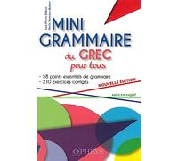 Mini Grammaire Du Grec Pour Tous