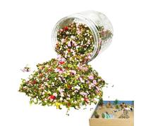 Mini grappe de fleurs miniatures - Paysage de jardin féérique miniature - Feuilles de simulation pour bricolage de jardin féérique - Architecture de paysage, faux arbres pour loisirs créatifs