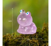 Mini Grenouille En Résine Pour La Décoration Intérieure,Mini Grenouille,Ornements De Bricolage,Lueur La Nuit,L'inventaire #B-General Brand