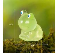 Mini Grenouille En Résine Pour La Décoration Intérieure,Mini Grenouille,Ornements De Bricolage,Lueur La Nuit,L'inventaire #F-General Brand