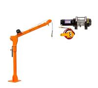 Mini grue électrique 12 V 24 V montée sur véhicule - Capacité de 500 kg - Treuil manuel et solutions de levage électriques pour un chargement facile