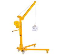 Mini-grue portable, capacité de charge de 200 kg, avec treuil électrique 12 V/24 V et moteur 220 V, machine de levage légère for usage domestique(Electric 200kg 24V)